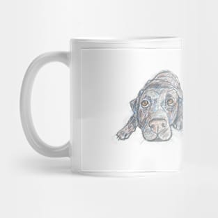 Labrador artwork portrait. Mug